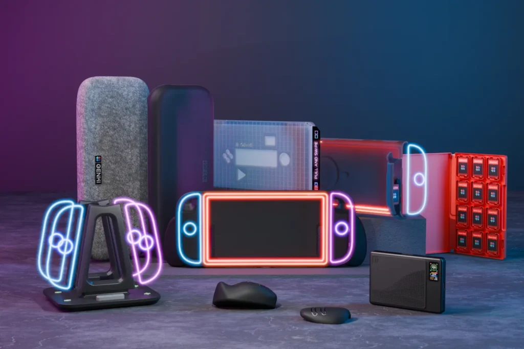 Acessórios não oficiais do Switch 2 da Genki apresentados na CES 2025